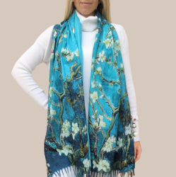 Women's cashmere scarf Almond Blossom 