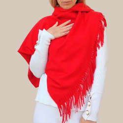 Solid color cashmere scarf