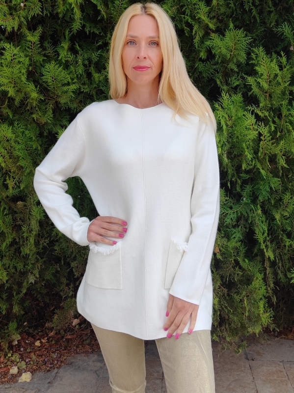 Women's tunic in champagne color