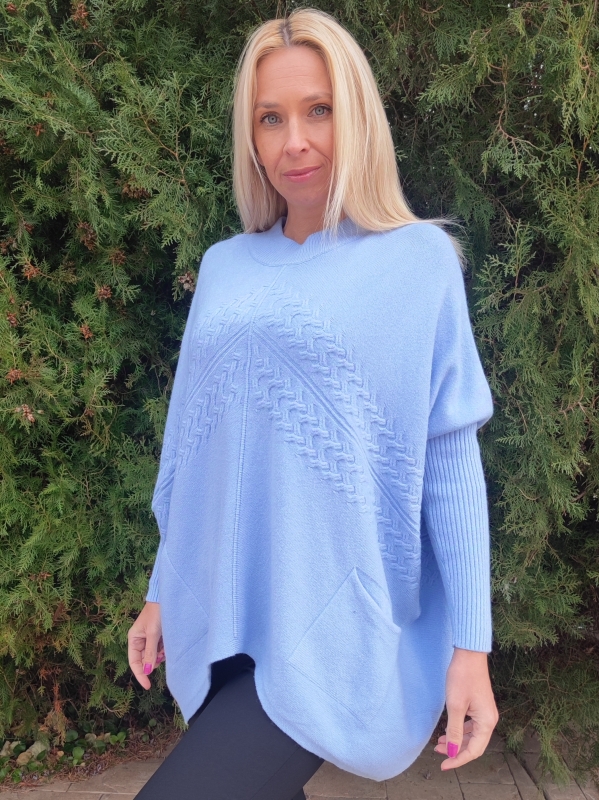 Women's tunic Asymmetry in purple