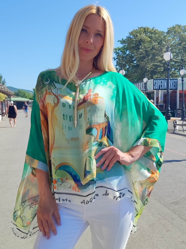 Дамска копринена  туника 