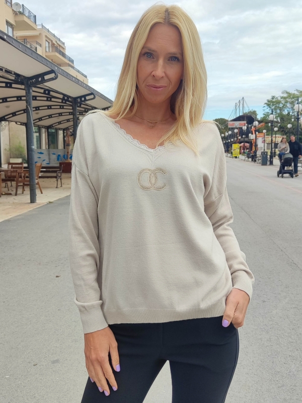 Дамска блуза "CC Chic" в бежово