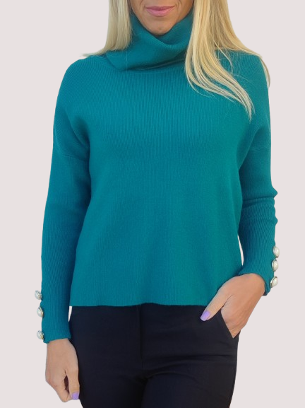 Women's blouse with polo collar