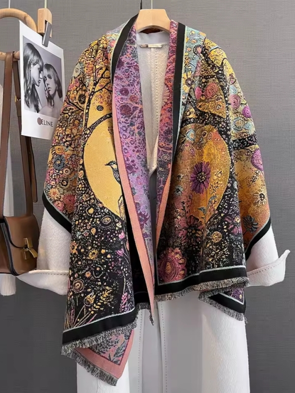 Зимен дамски шал 