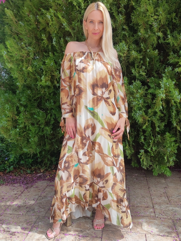 дълга-италианска-копринена-рокля-паднало-рамо-unique-fashion