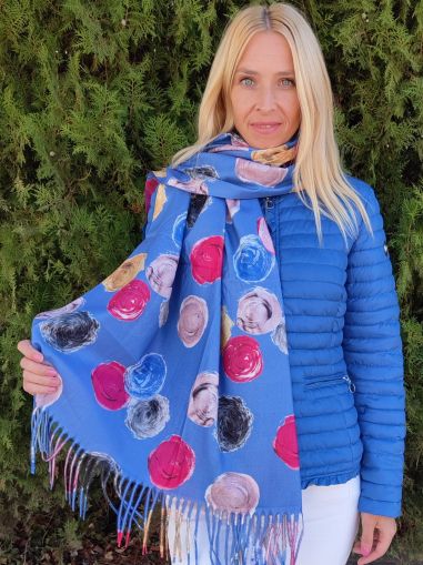 Women's cashmere scarf Almond Blossom 