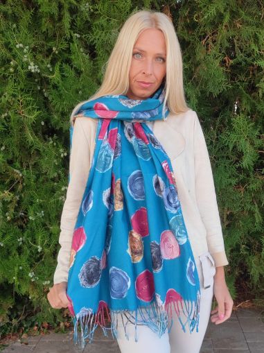 Women's cashmere scarf Almond Blossom 