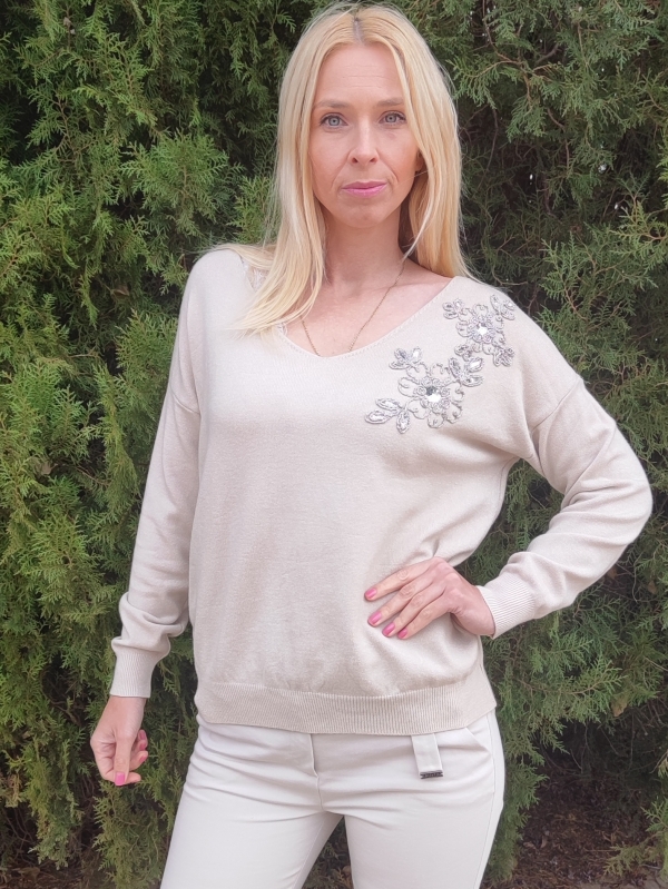 Women's blouse in beige