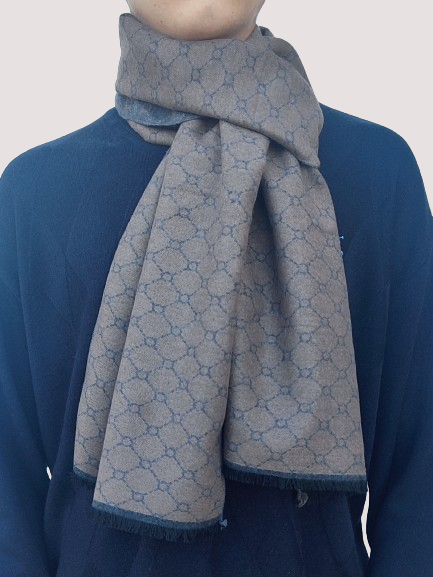 Men's cashmere scarf solid color