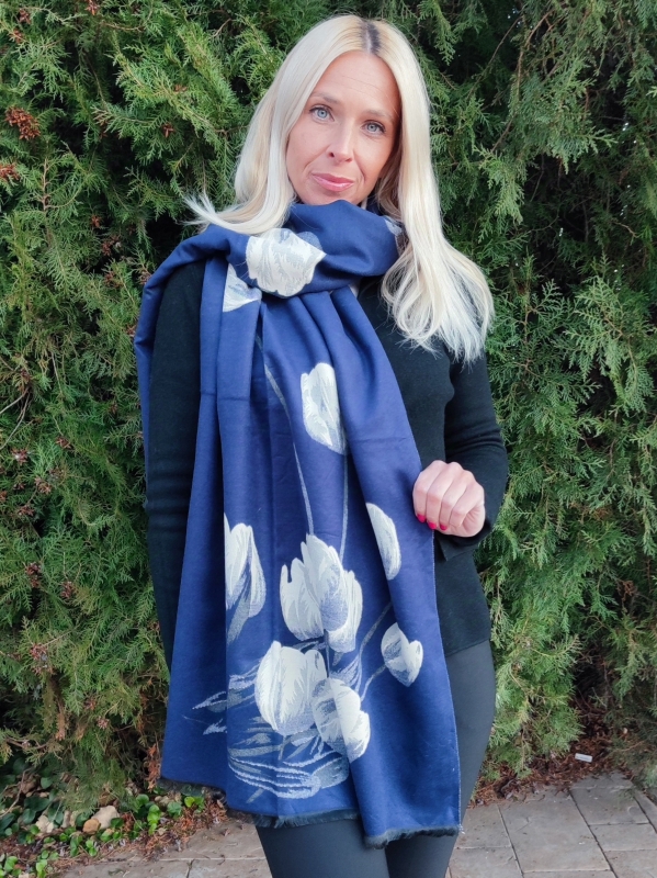 Double-faced winter  scarf