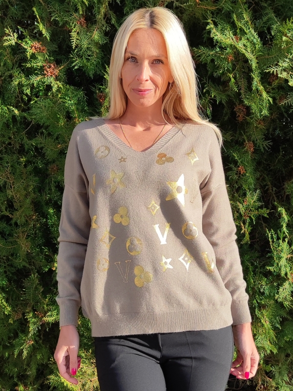 Women's sweater in brown 