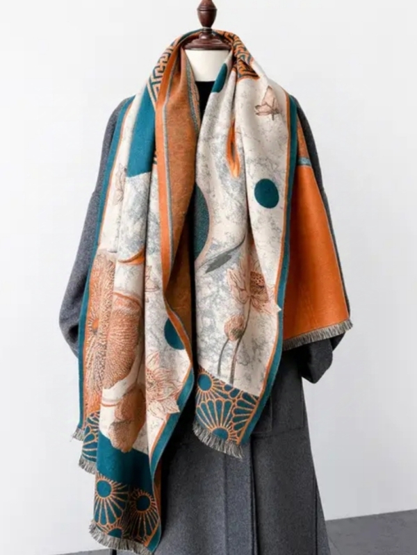 Зимен дамски шал 