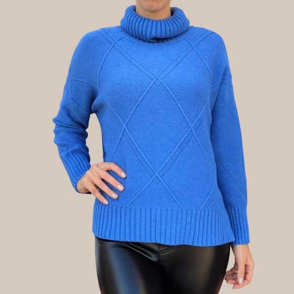 Women's sweater in blue