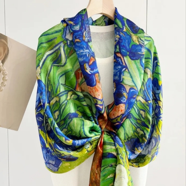 Women's scarf  in green