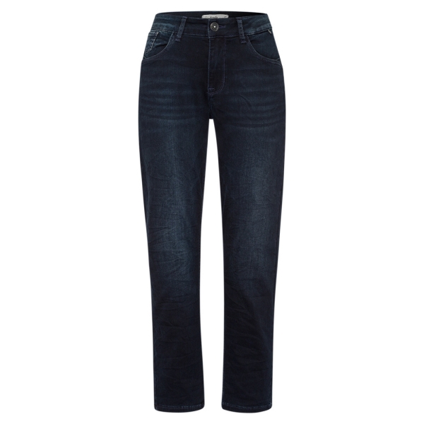 Women's straight jeans in dark blue