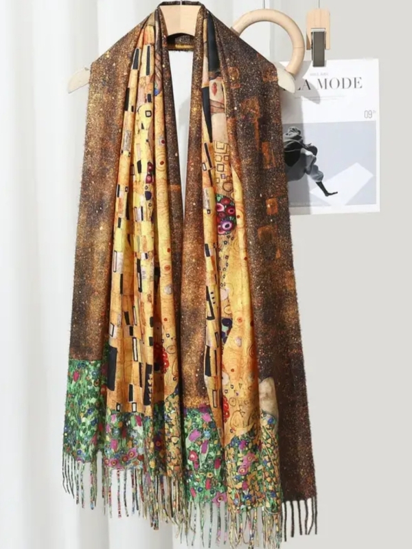 Кашмирен шал " Целувката"