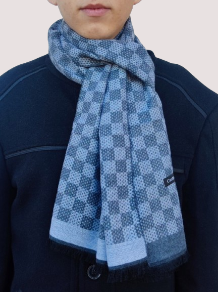 Men's cashmere scarf in haki 