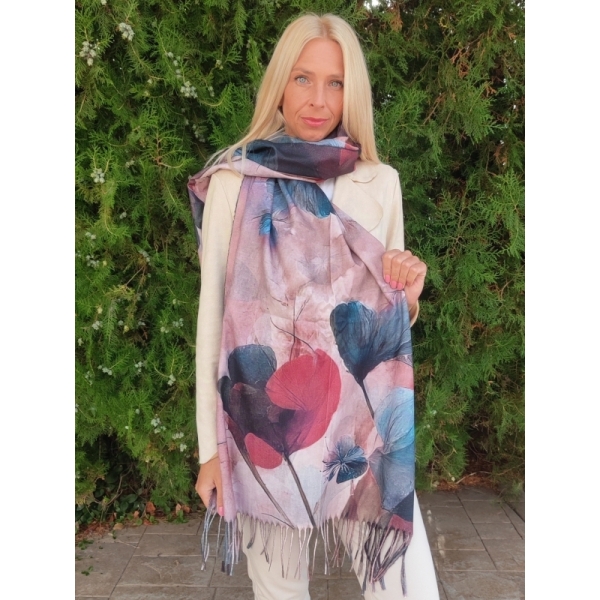 Кашмирен шал с цветя