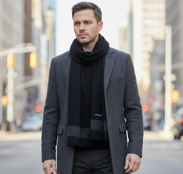 Мъжки кашмирен шал „Classic Comfort“