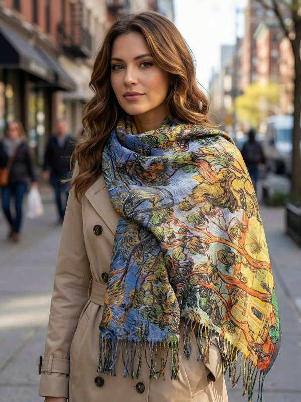 Дамски кашмирени шал 