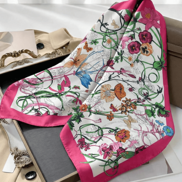 Дамски сатенен шал -кърпа