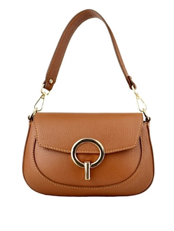 Италианска Кафява чанта Vera Pelle | Естествена кожа | Unique Fashion