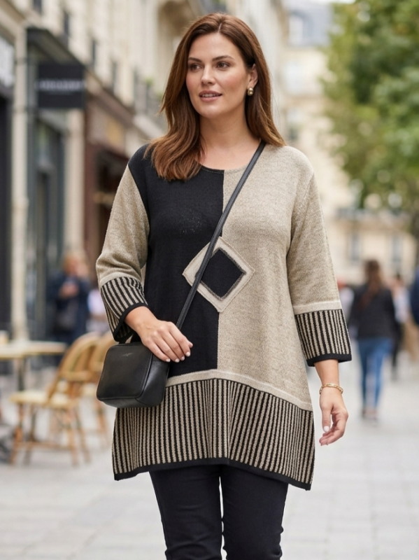 Women's linen maxi tunic (XL-3XL) | Unique Fashion