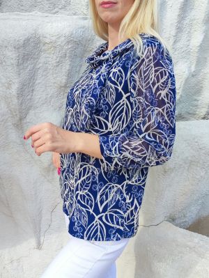 Дамска блуза с шифонен ръкав