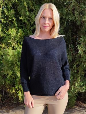 Women's one-color sweater