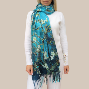 Women's cashmere scarf Almond Blossom 