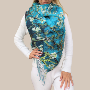 Women's cashmere scarf Almond Blossom 