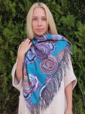 Women's cashmere scarf Almond Blossom 