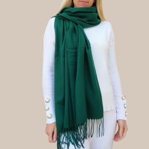 Solid color cashmere scarf