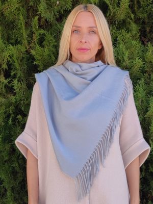 Solid color cashmere scarf