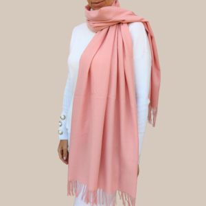 Solid color cashmere scarf