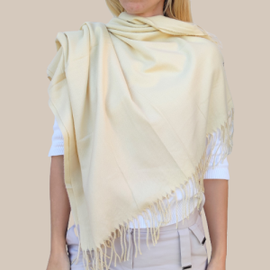 Solid color cashmere scarf