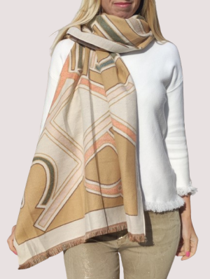 Double-faced winter  scarf