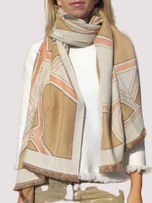 Double-faced winter  scarf