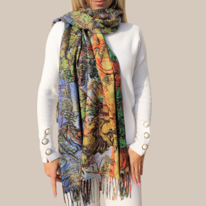 Women's cashmere scarf Almond Blossom 