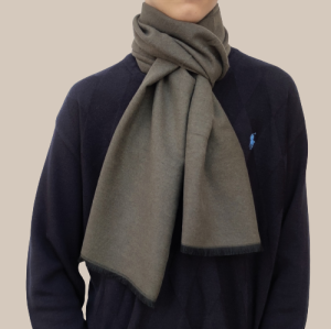 Men's cashmere scarf solid color