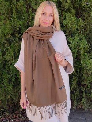 Solid color cashmere scarf