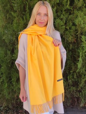 Solid color cashmere scarf