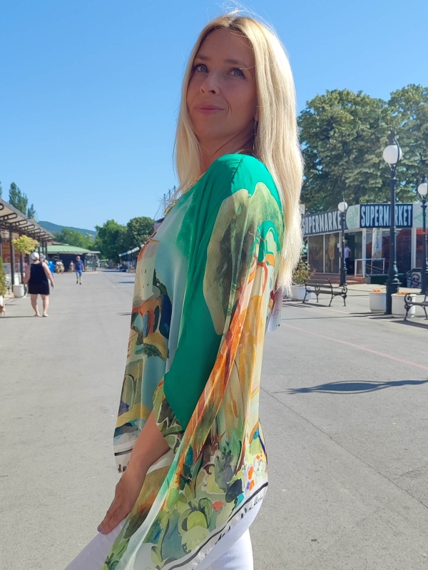  Women's silk tunic