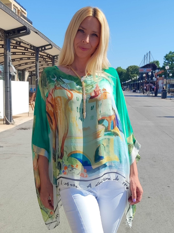  Women's silk tunic
