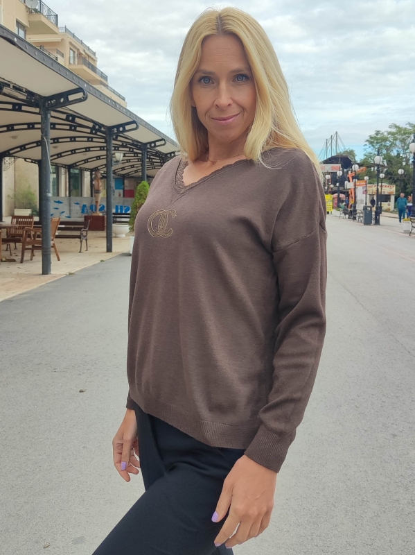 Women's blouse "CC Chic" in brown