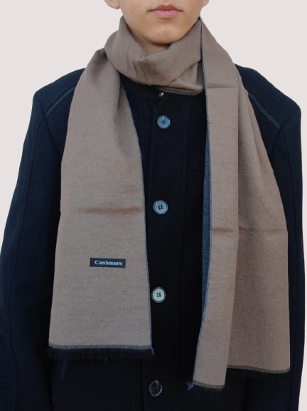 Men's cashmere scarf in brown 