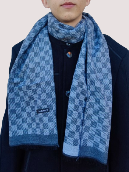 Men's cashmere scarf in haki 