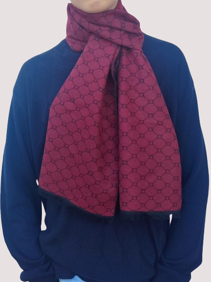 Men's cashmere scarf in haki 
