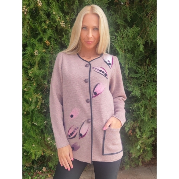 Елегантна жилетка в розово