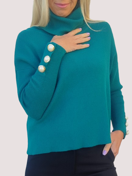 Women's blouse with polo collar